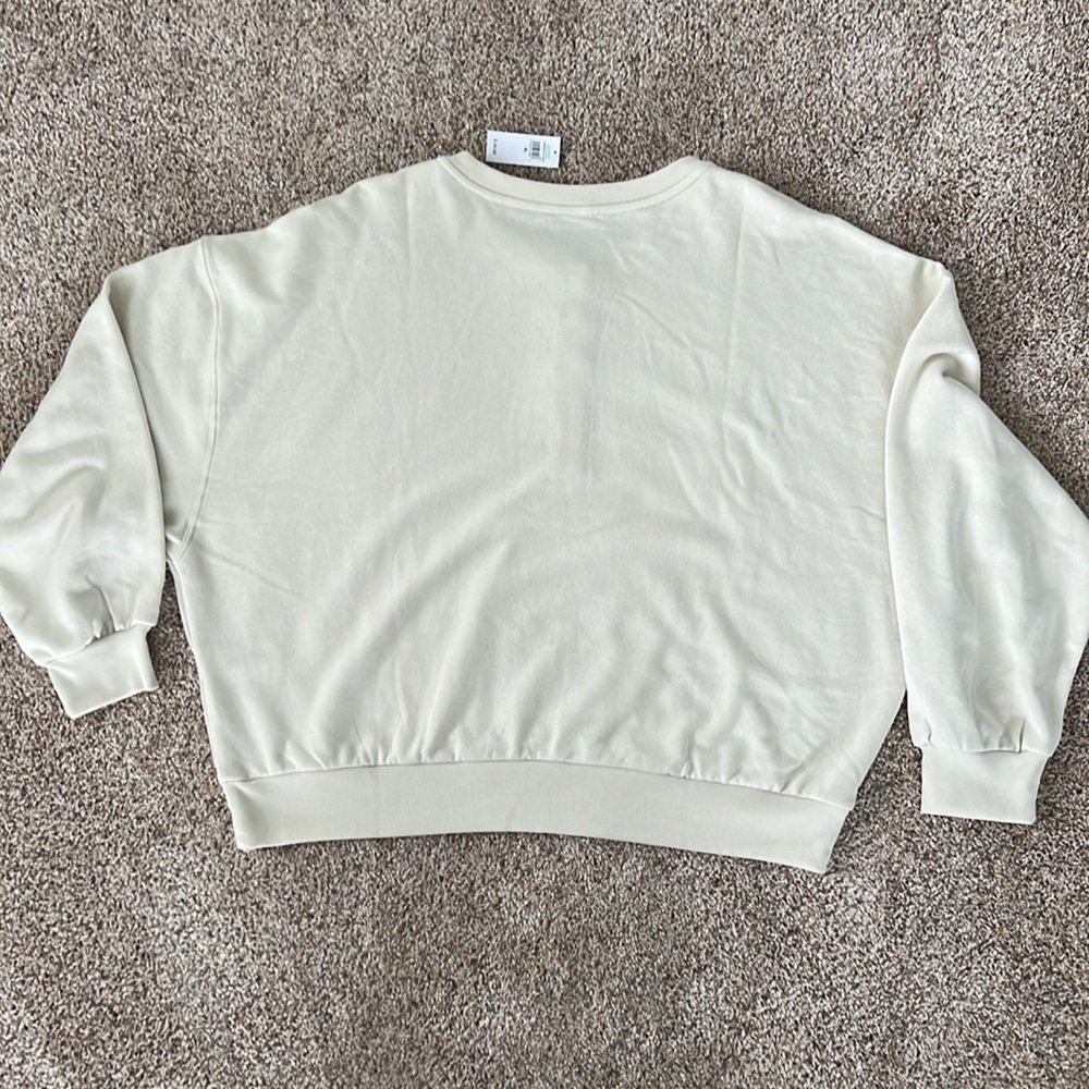NWT - Gap Relaxed Henley Sweatshirt - size XL - tan chino color - Picture 6 of 7